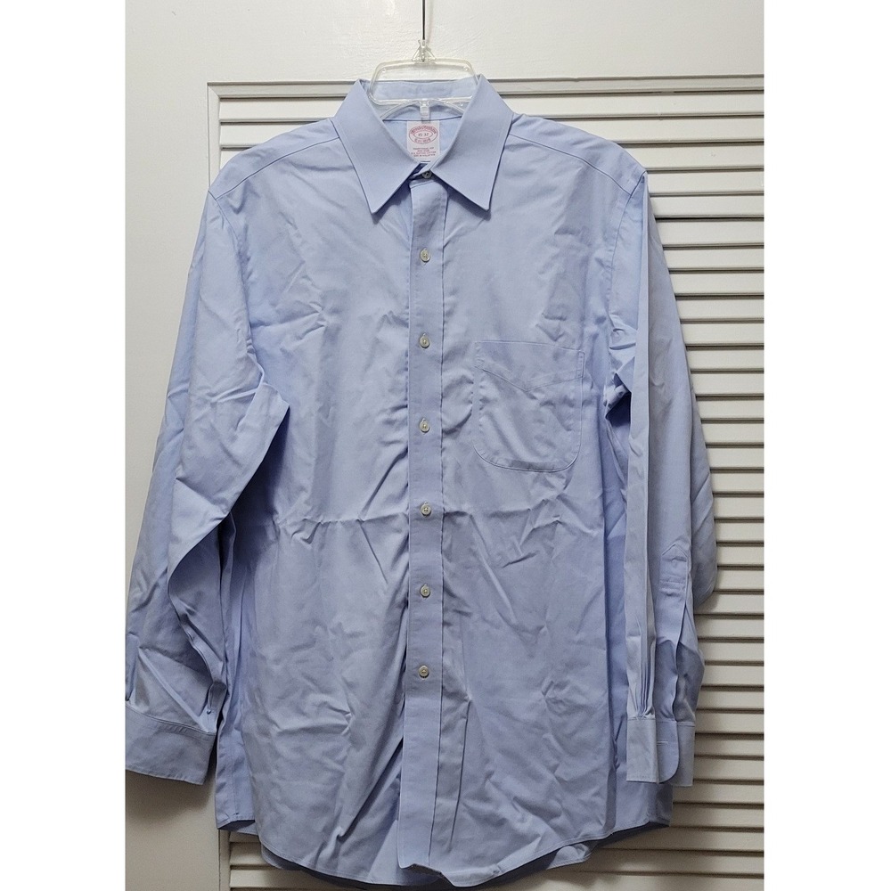 Classic Light Blue Timeless Non-Iron Supima Cotton Crisp Brooks Brothers